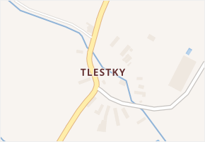 Tlesky v obci Drahouš - mapa ulice