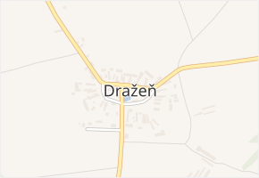 Dražeň v obci Dražeň - mapa části obce