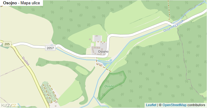 Osojno - mapa ulice