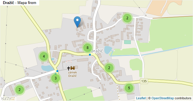Dražíč - mapa firem