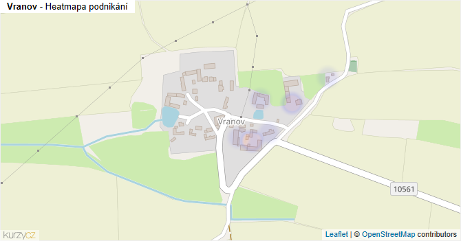Vranov - mapa podnikání