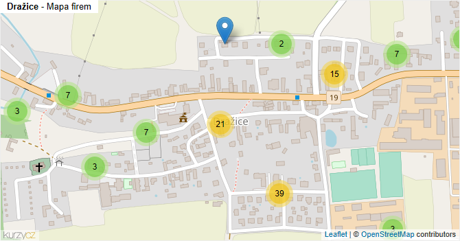 Dražice - mapa firem