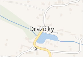 Dražičky v obci Dražičky - mapa části obce