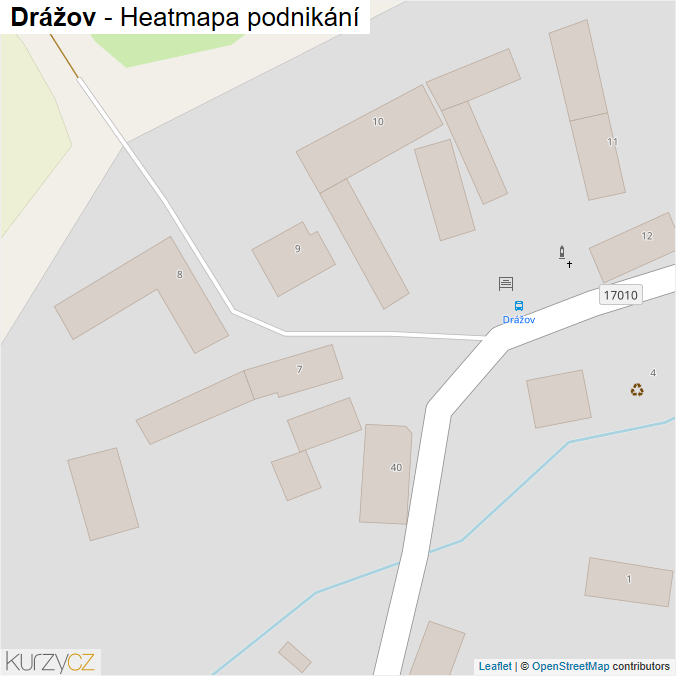 Mapa Drážov - Firmy v obci.