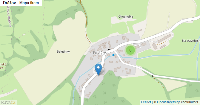 Drážov - mapa firem