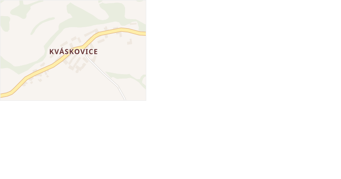 Kváskovice v obci Drážov - mapa části obce