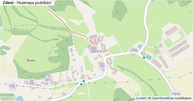 Zálesí - mapa podnikání