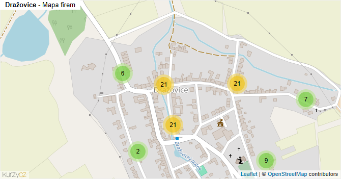 Dražovice - mapa firem
