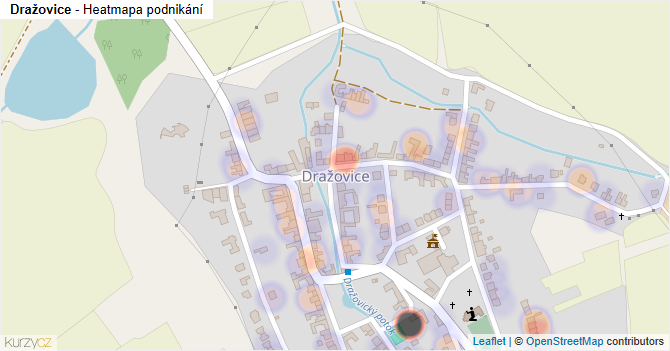 Dražovice - mapa podnikání