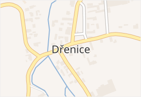 Dřenice v obci Dřenice - mapa části obce