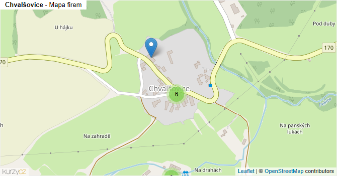 Chvalšovice - mapa firem