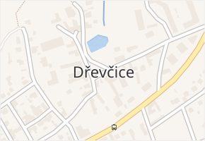 Dřevčice v obci Dřevčice - mapa části obce