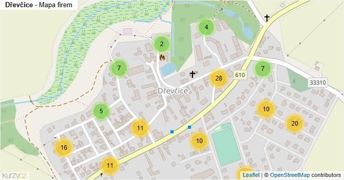 Dřevčice - mapa firem