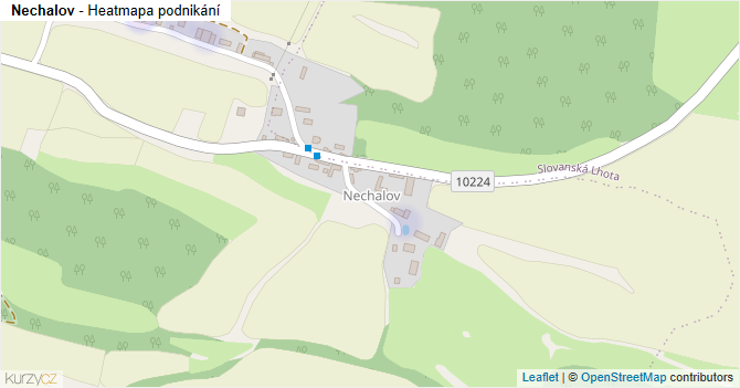 Nechalov - mapa podnikání