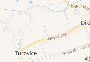 Bratrsko v obci Dřevohostice - mapa ulice