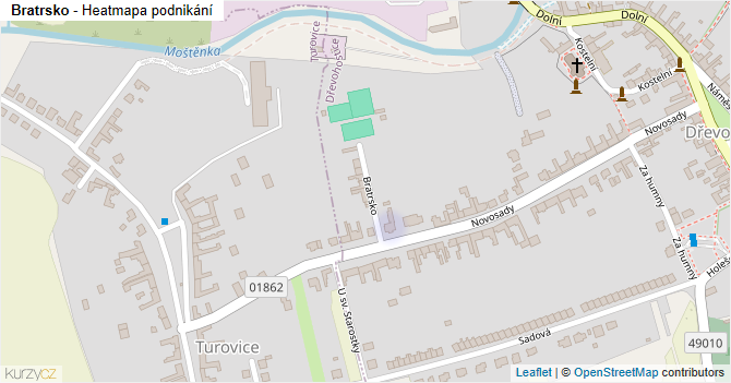 Bratrsko - mapa podnikání