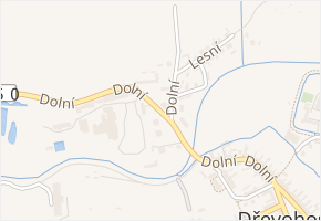 Dolní v obci Dřevohostice - mapa ulice