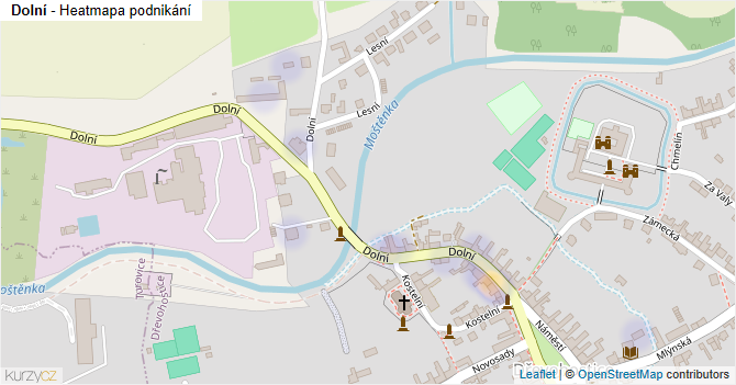 Dolní - mapa podnikání