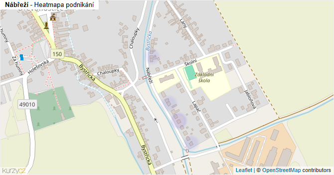 Nábřeží - mapa podnikání