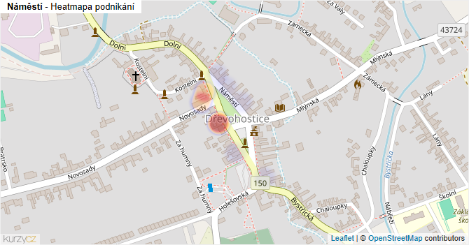 Náměstí - mapa podnikání