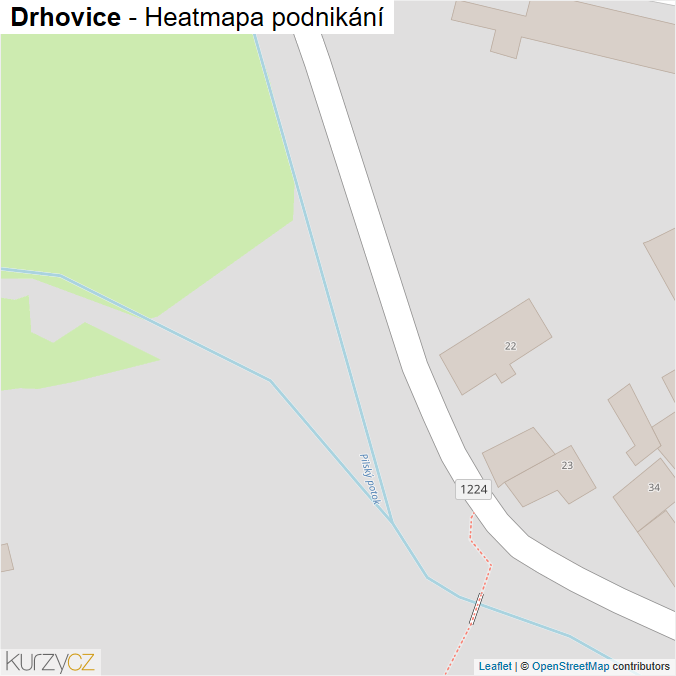 Mapa Drhovice - Firmy v obci.