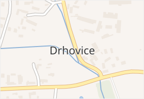 Drhovice v obci Drhovice - mapa části obce