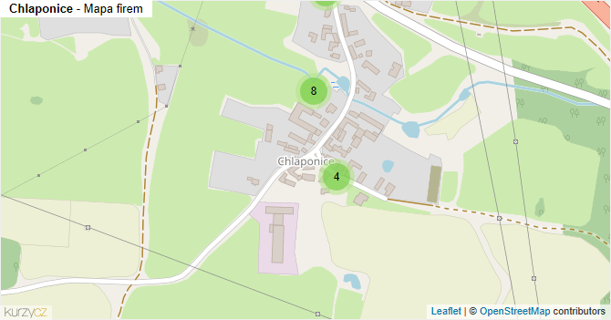 Chlaponice - mapa firem