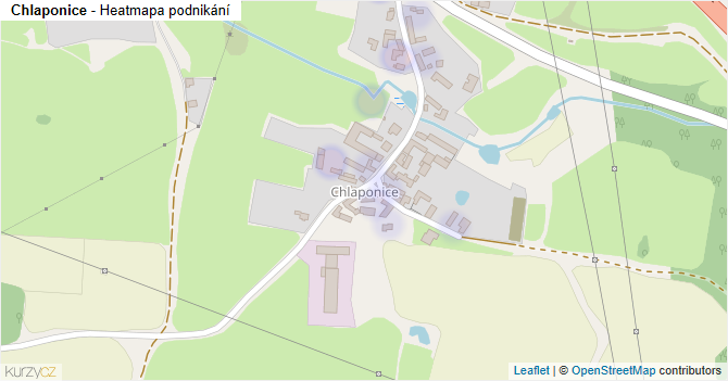 Chlaponice - mapa podnikání