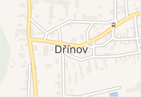 Dřínov v obci Dřínov - mapa části obce