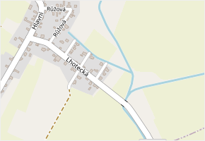 K Potoku v obci Dřísy - mapa ulice