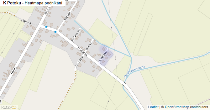 K Potoku - mapa podnikání
