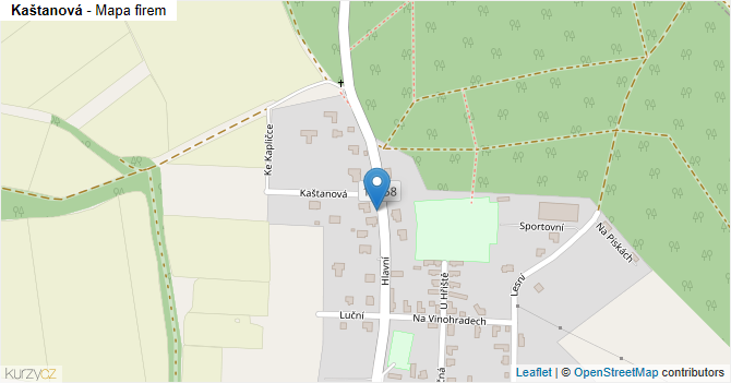 Kaštanová - mapa firem