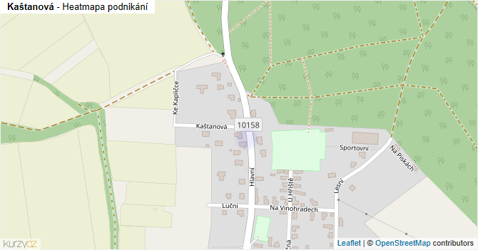 Kaštanová - mapa podnikání