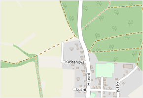 Ke Kapličce v obci Dřísy - mapa ulice