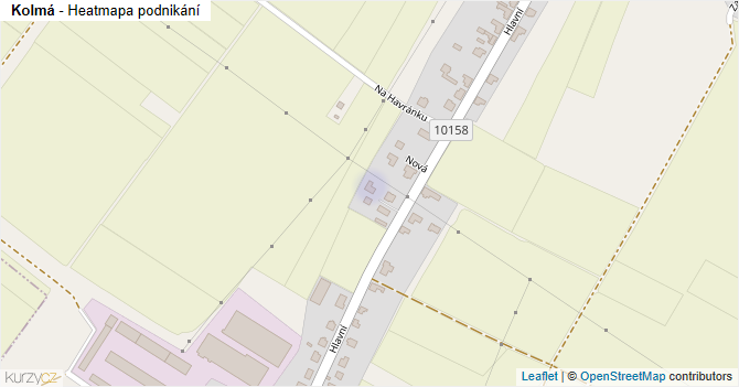 Kolmá - mapa podnikání