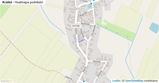 Krátká - mapa podnikání