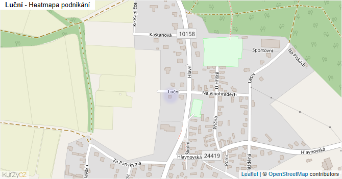 Luční - mapa podnikání