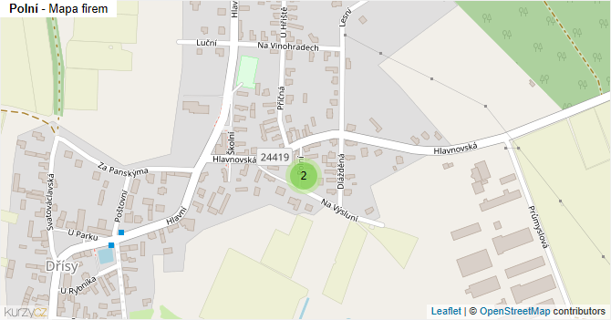 Polní - mapa firem