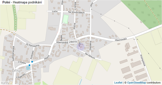 Polní - mapa podnikání