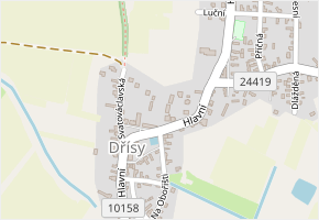Poštovní v obci Dřísy - mapa ulice