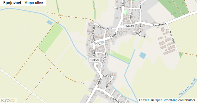 Spojovací - mapa ulice