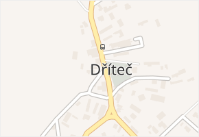 Dříteč v obci Dříteč - mapa části obce