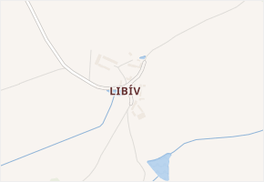 Libív v obci Dříteň - mapa části obce