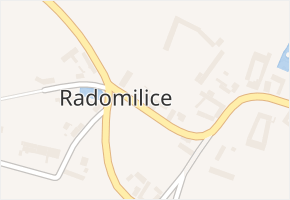 Radomilice v obci Dříteň - mapa části obce