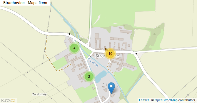 Strachovice - mapa firem