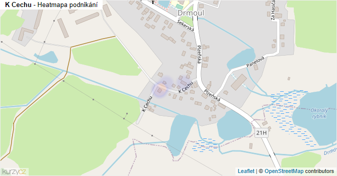K Cechu - mapa podnikání