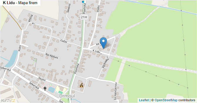 K Lidu - mapa firem