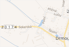 Ke Studánce v obci Drmoul - mapa ulice