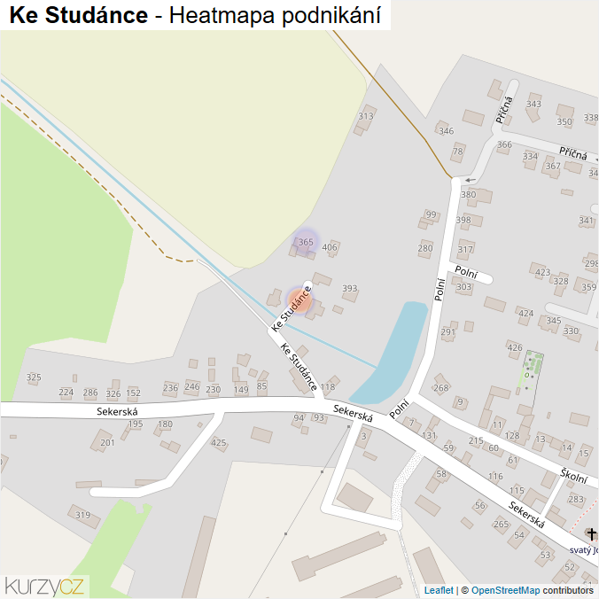 Mapa Ke Studánce - Firmy v ulici.