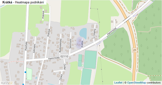 Krátká - mapa podnikání